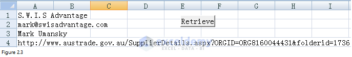 importar dados da web para o Excel Fig 2.3