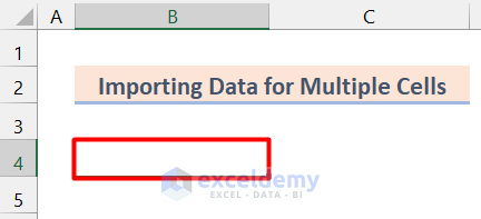 Import Data for Multiple Cells from word to excel