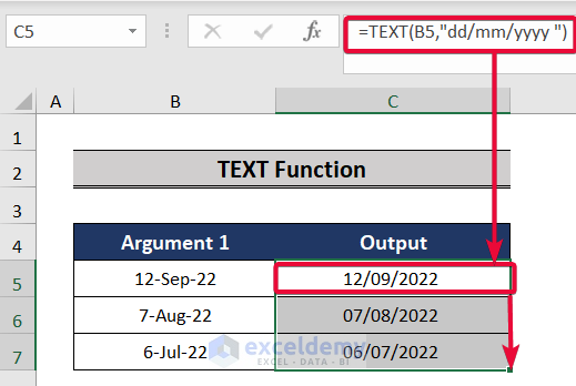 text function, a top excel functions and features for management consultants