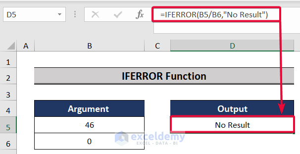 iferror function, a top excel functions and features for management consultants