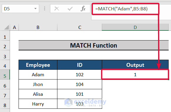 match function, a top excel functions and features for management consultants