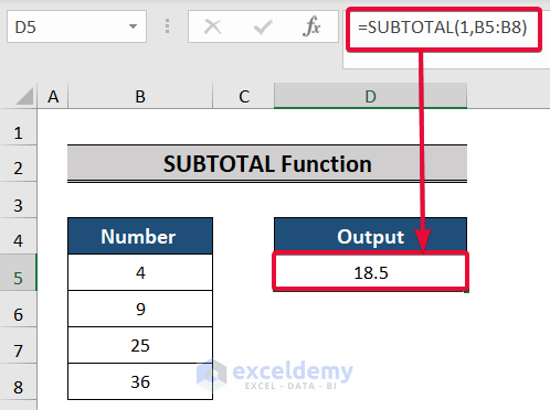 subtotal function, a top excel functions and features for management consultants