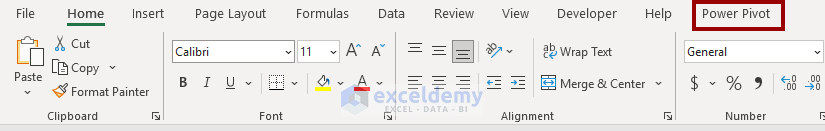Enable Power Pivot in Excel