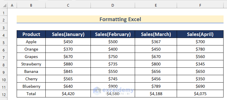 Format Excel to Print