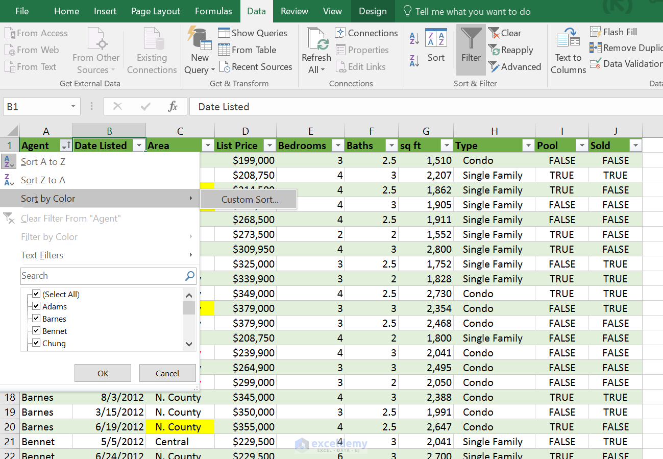 How To Use Sort And Filter With Excel Table ExcelDemy