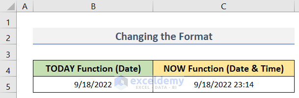 How to Change the Format of Date & Time in Excel