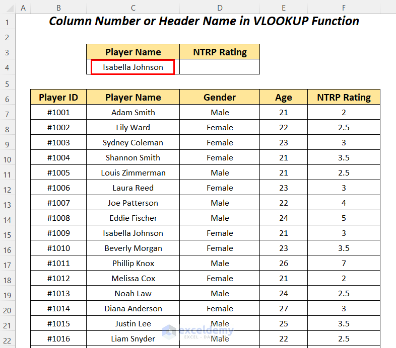 Flexibility of Using Column Number or Header in DGET vs VLOOKUP Functions in Excel