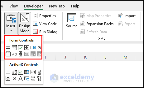 what are form controls in excel
