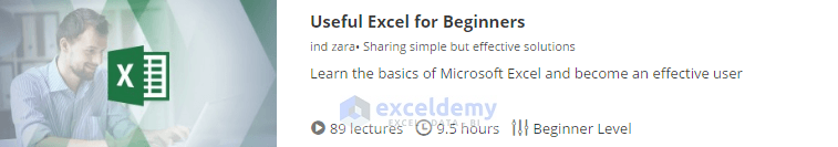11. Useful Excel for Beginners
