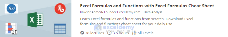 12. Excel Formulas and Functions with