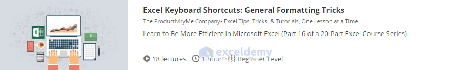3. Excel Keyboard Shortcuts