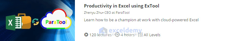 4. Productivity in Excel using