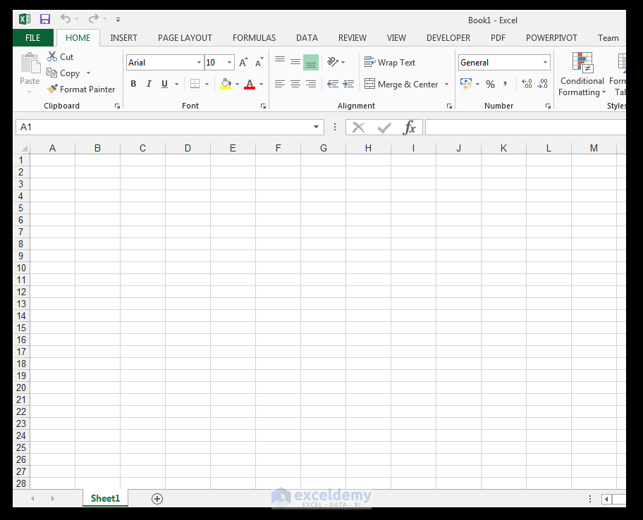 Change grid line colors in Excel - Image 1