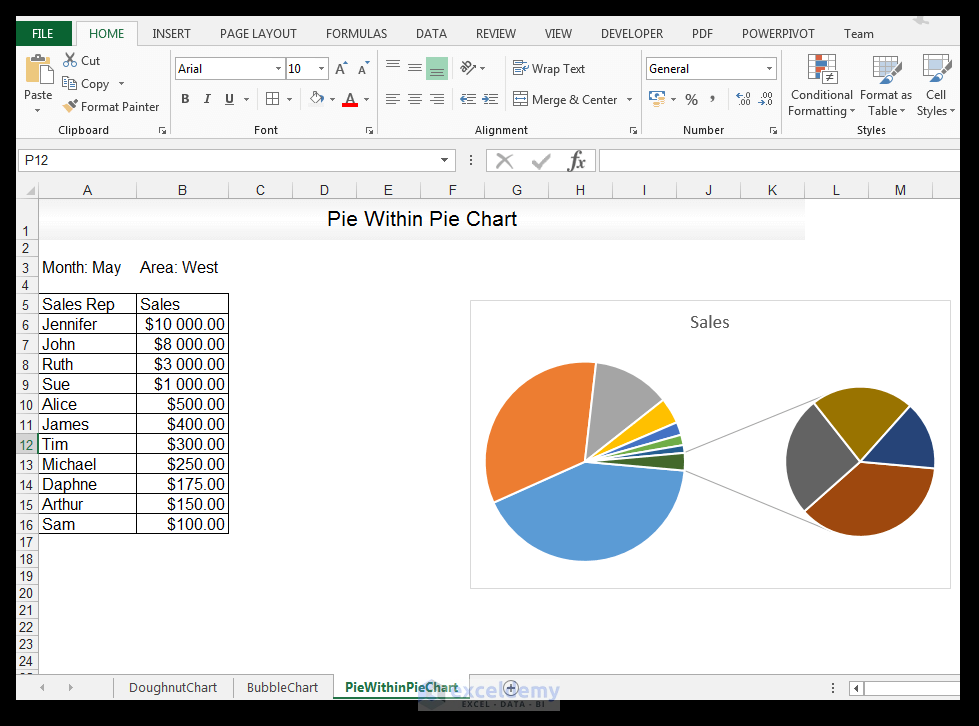 Pie Chart in Excel - Image 4