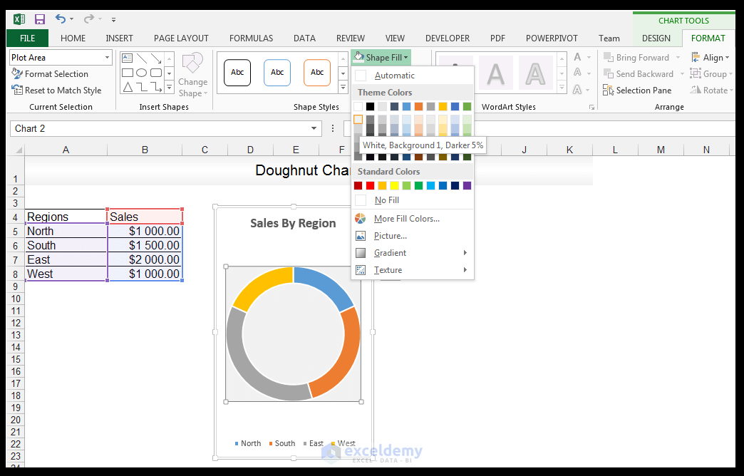 Doughnut Chart in Excel - Image 6