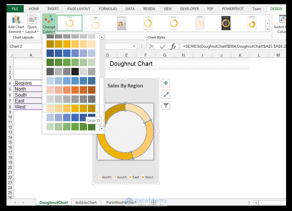 Doughnut Chart in Excel - Image 9