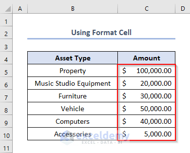 Apply ANF Using Format Cells