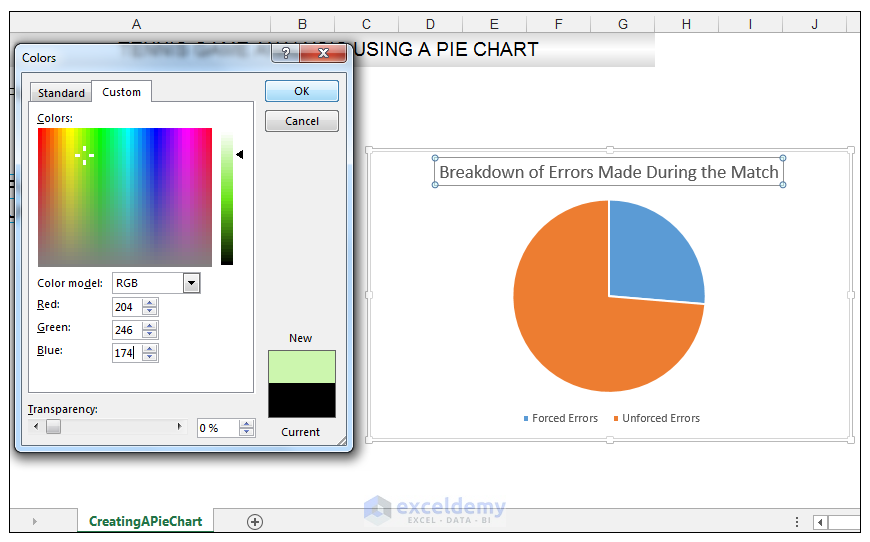 Add rich data labels to Excel Pie Chart Image 6