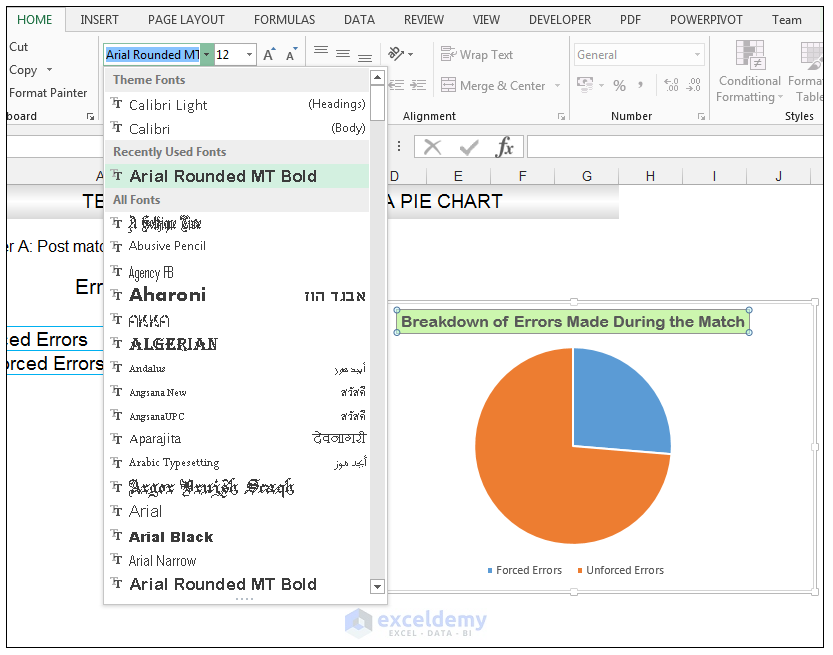 Add rich data labels to Excel Pie Chart Image 8