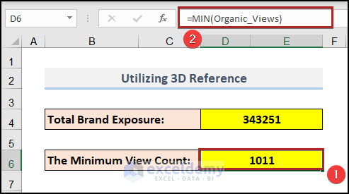 How to Create a 3D Referencing in Excel with Names