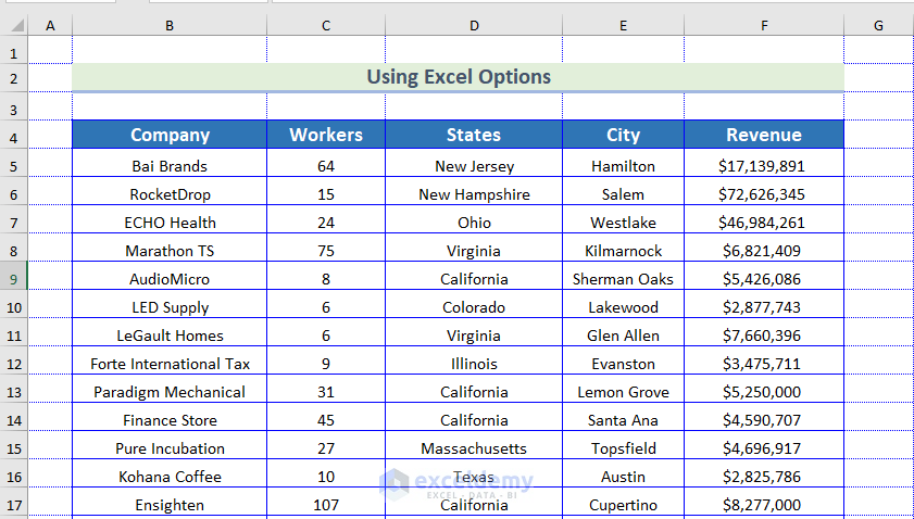 Excel Spreadsheet with Colorful Lines 