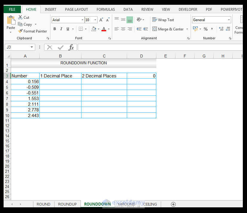 ROUNDDOWN Function in Excel - Image 1