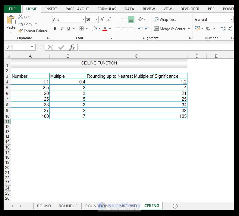 CEILING Function in Excel - Image 4