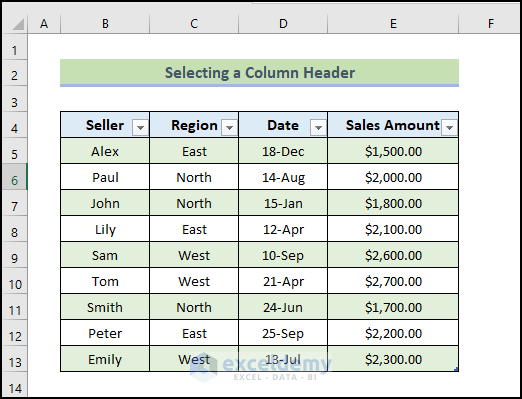 selecting column header to Reference a Table with Excel VBA 