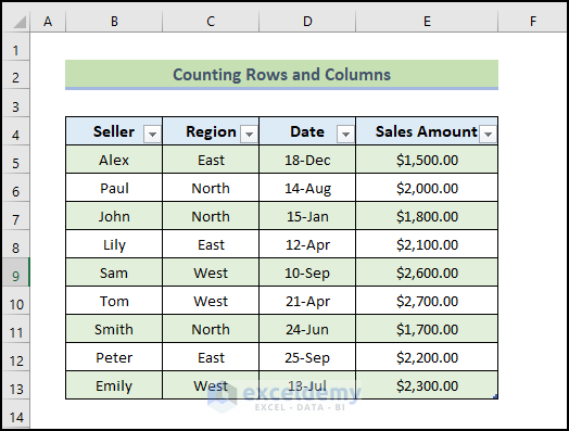 counting rows and columns to Reference a Table with Excel VBA 