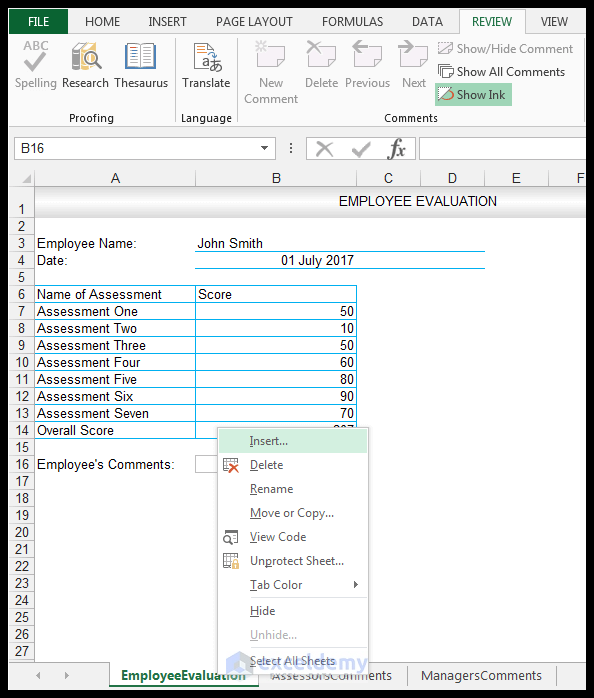 Workbook level protection in Excel