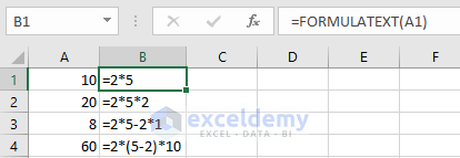 multiply numbers in Excel