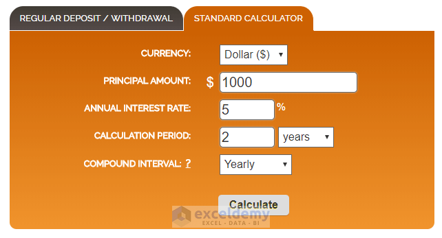 Compound Interest Calculator