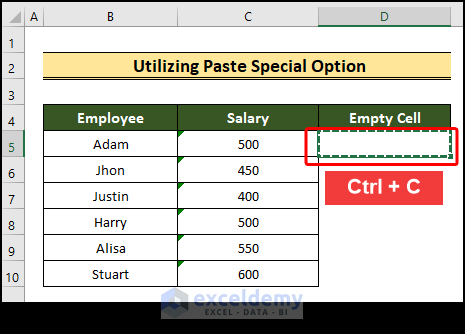 copying empty cell to convert text to numbers in excel 