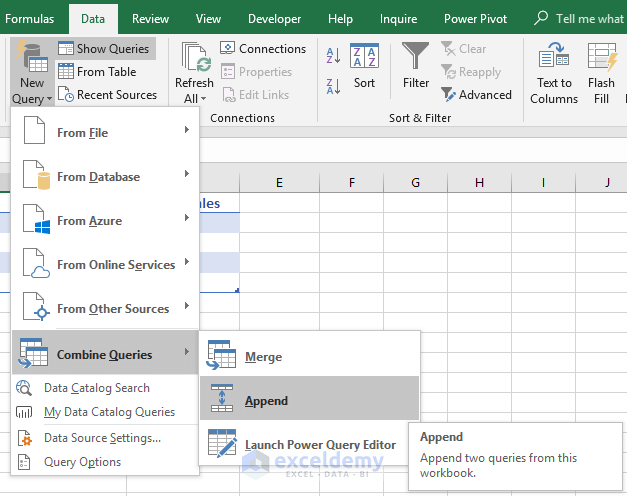 Power Query Append
