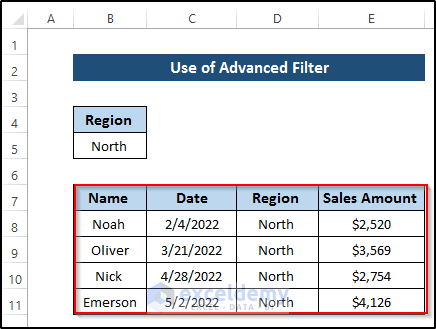 Utilizing Advanced Filter to Get Data from Another Sheet Based on Cell Value in Excel