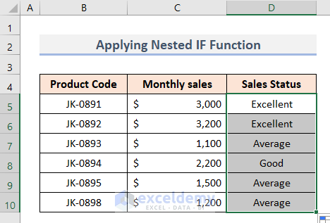 Excel IF Function with 3 Conditions 