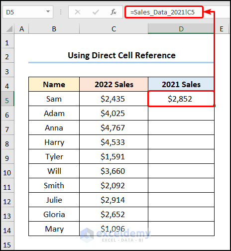 excel reference cell in another sheet dynamically
