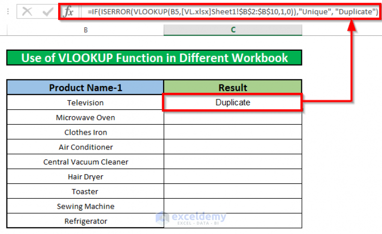 How To Find Duplicate Values Using VLOOKUP In Excel
