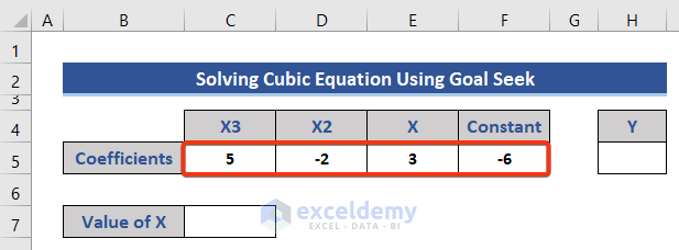 Separate the coefficients from Excel equations