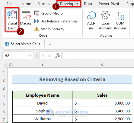 How to Remove Duplicates Based on Criteria in Excel