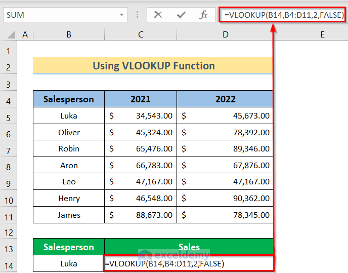 Learing Basics of VLOOKUP to learn VLOOKUP & HLOOKUP Combined Together in Excel