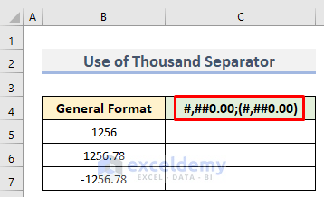 Control Decimal Places with Thousands Separator for Positive & Negative Numbers Using Excel Custom Number Format Feature