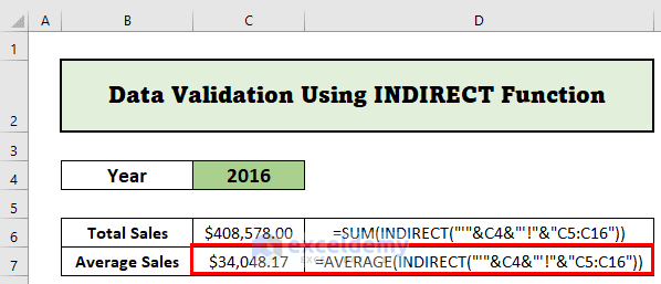 Data Validation and INDIRECT function from different worksheet