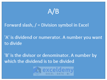 Basic division formula