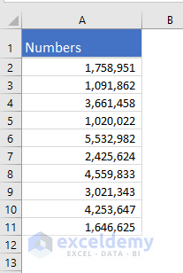 Select cells with numbers with thousands separators