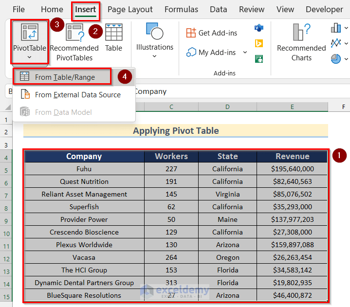 Creating Pivot Table to Calculate Percentage of Grand Total in Excel Formula