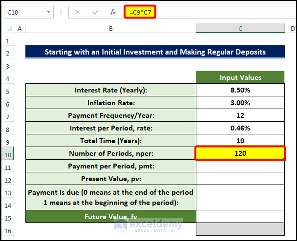 total time period calculation