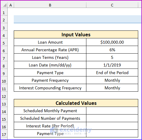 Calculating Flat Rate Interest to Create Flat and Reducing Rate of Interest Calculator in Excel