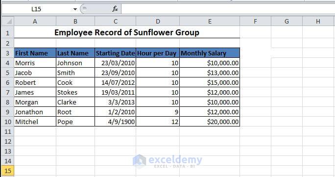 A Data Set to Multiply a Column in Excel by a Constant