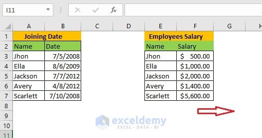 Shifting cells in Excel using the insert option